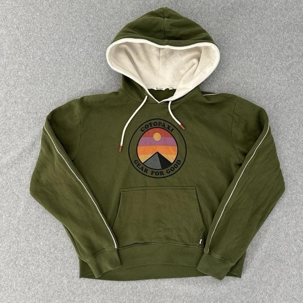 Cotopaxi Hoodie Mens‎ Medium Green Gear For Good Sweatshirt Fleece Pullover